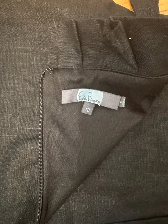 Anthropologie Linen Black High-Waist Tailored Shorts - Picture 5 of 8